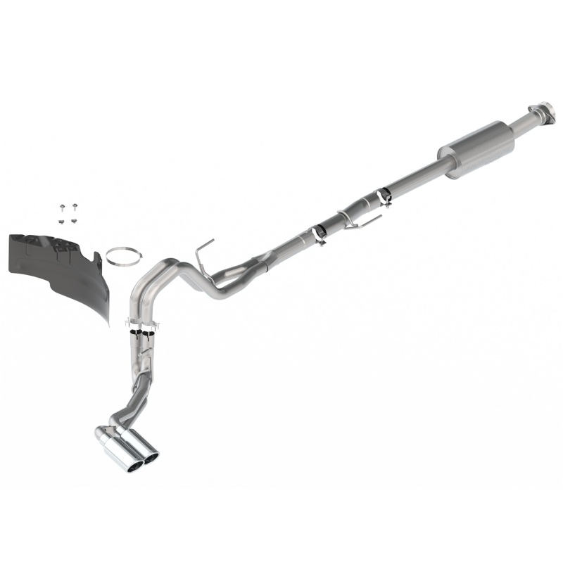 Ford F-150 Performance Exhaust - Dual Side Exit - Ford Racing - Extreme - Chrome - `21-`22